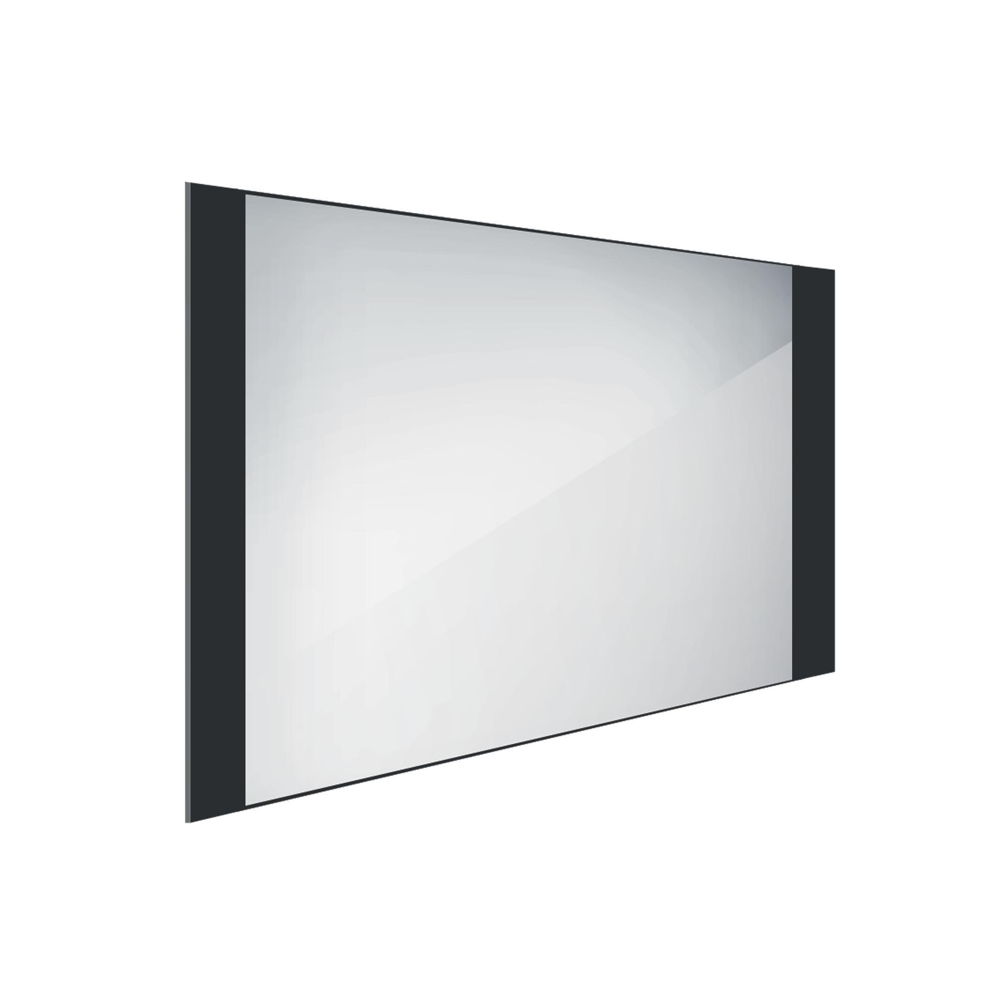 Fekete LED tükör