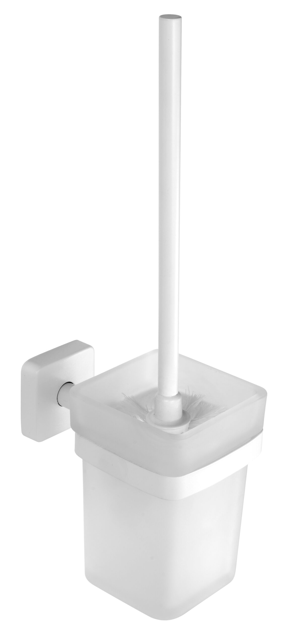 QUATTRO Fali WC kefetartó - üveg