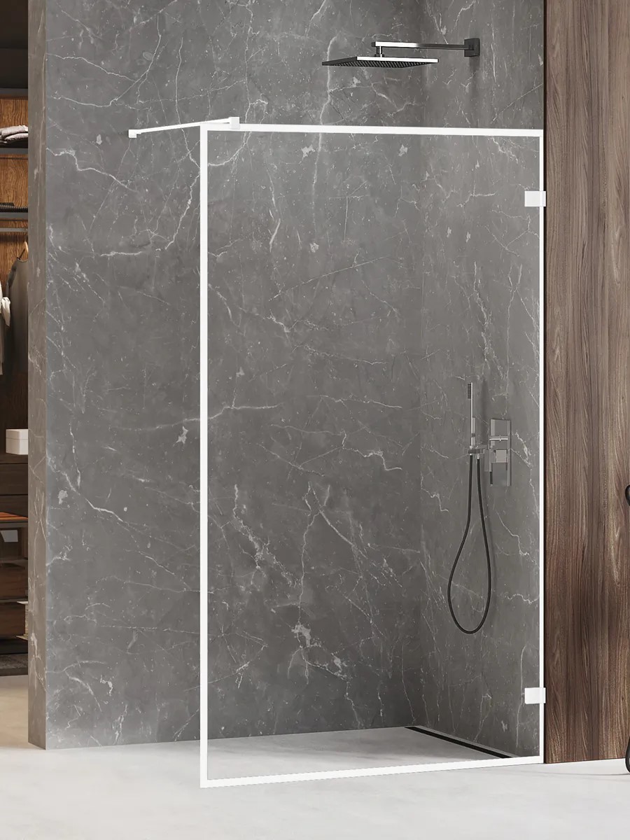 Avexa White kerámiafestékkel nyomott WALK In keretes
