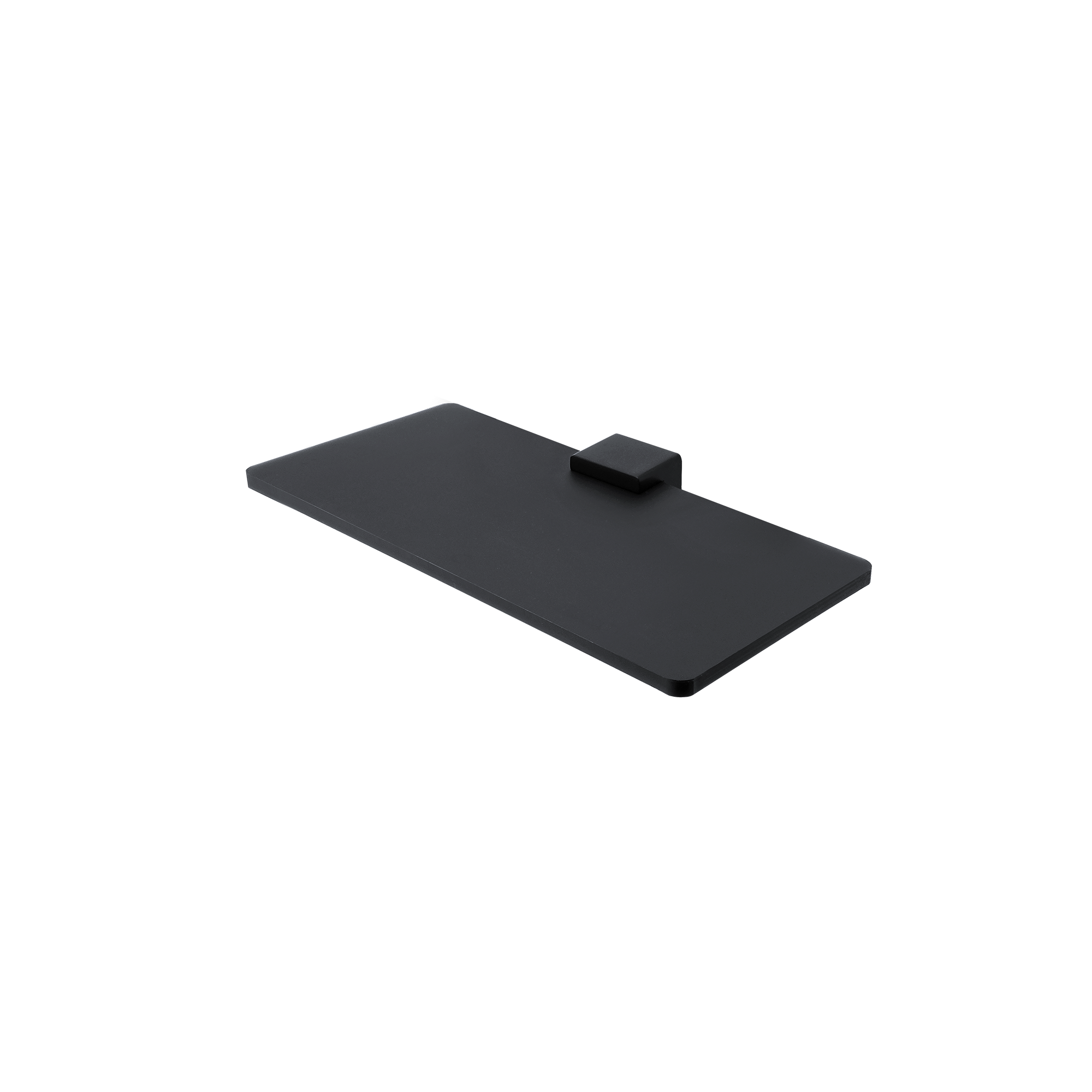 Plexi polc - matt fekete - 200 mm