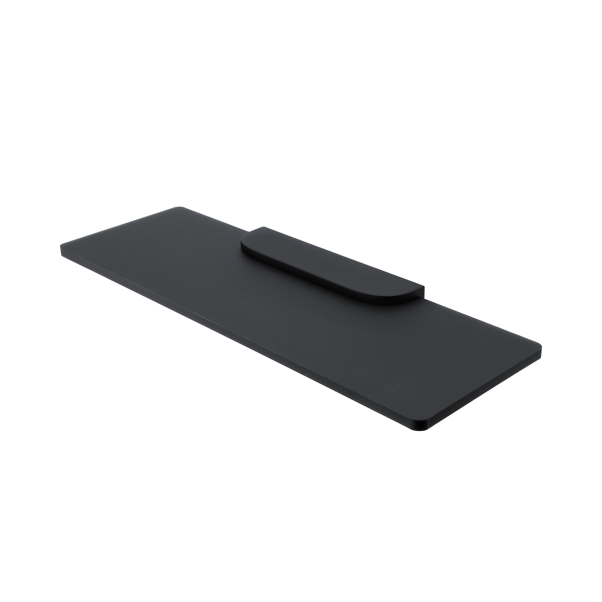 Plexi polc - matt fekete - 400 mm