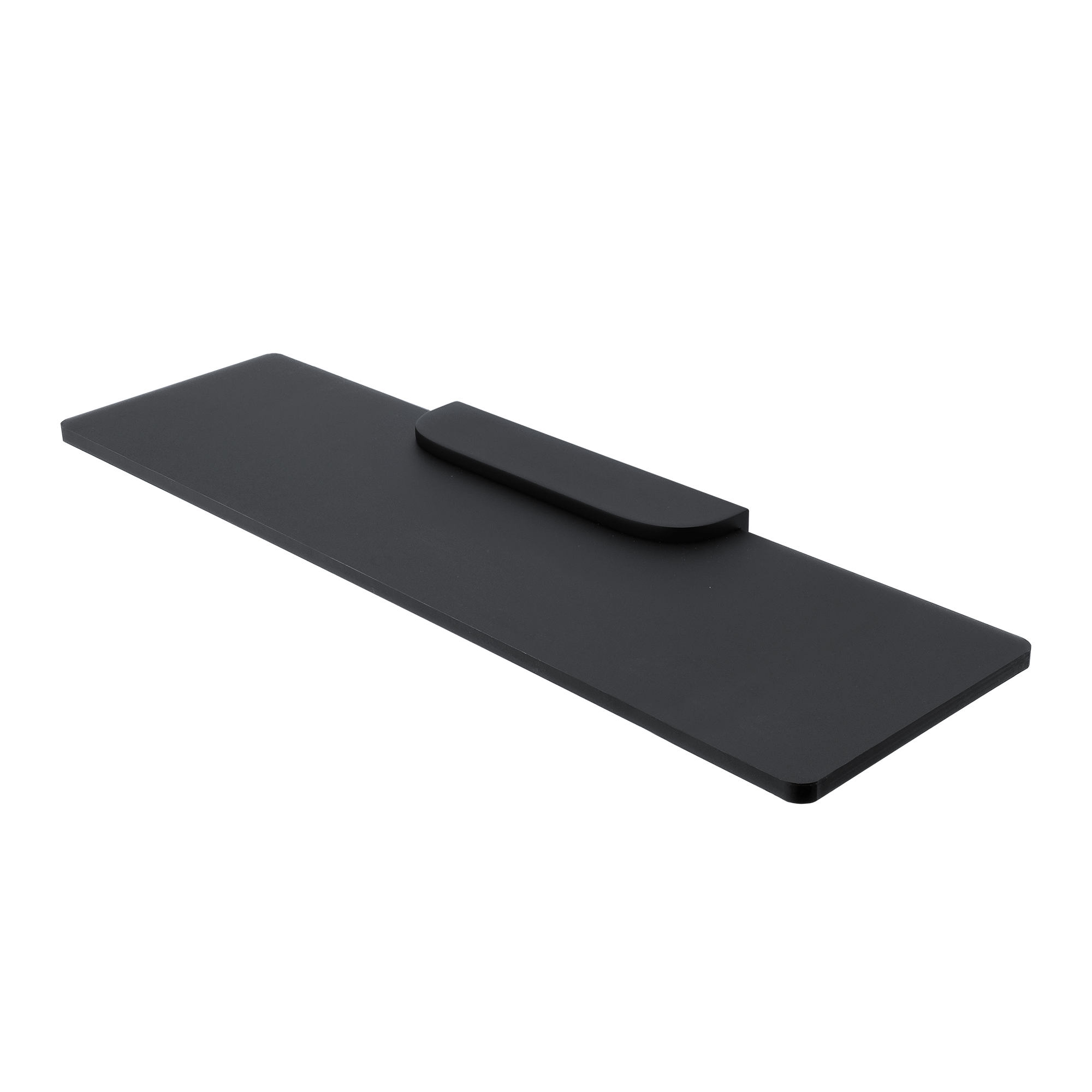 Plexi polc - matt fekete - 500 mm