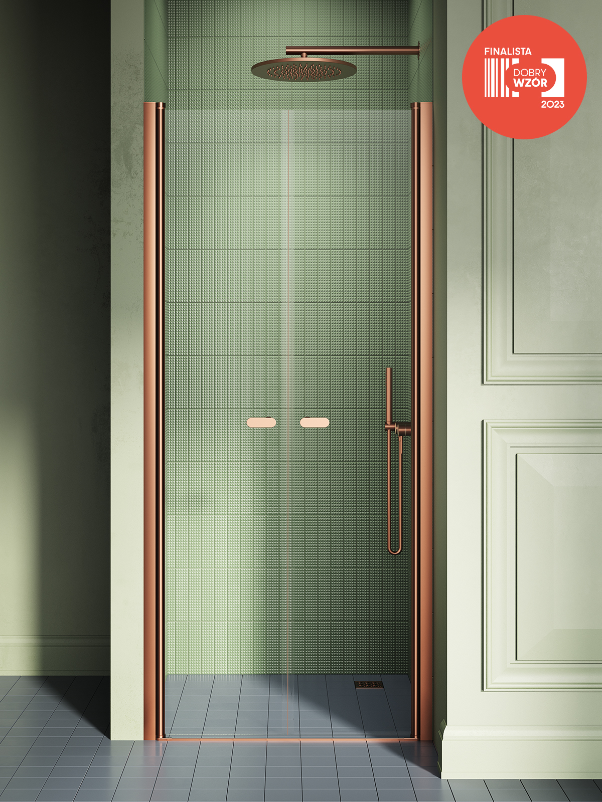 NEW SOLEO Copper Brushed kétszárnyú ajtó