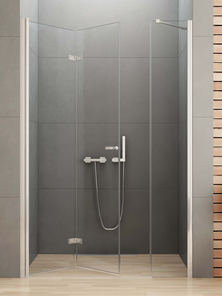 NEW SOLEO Chrome harmonika ajtó + fix fallal