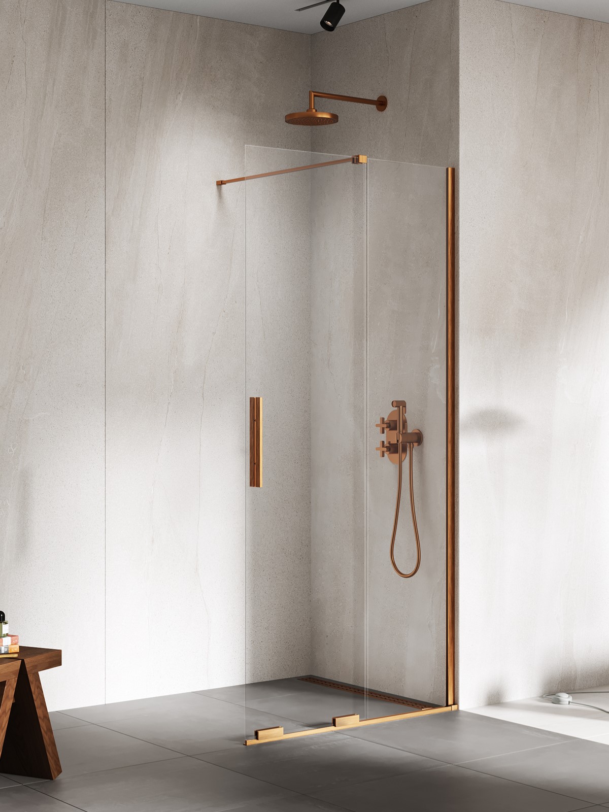 SMART Copper Brushed WALK In