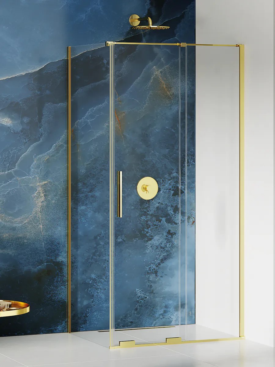 SMART Light Gold egy ajtós szögletes zuhanykabin