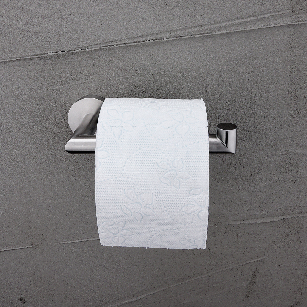 WC papír tartó - szálcsiszolt rozsdamentes acél