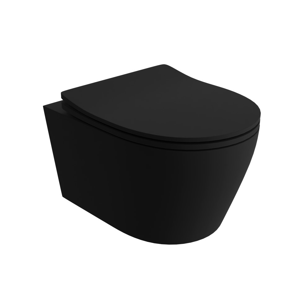 PRAIA BLACK fali WC csésze