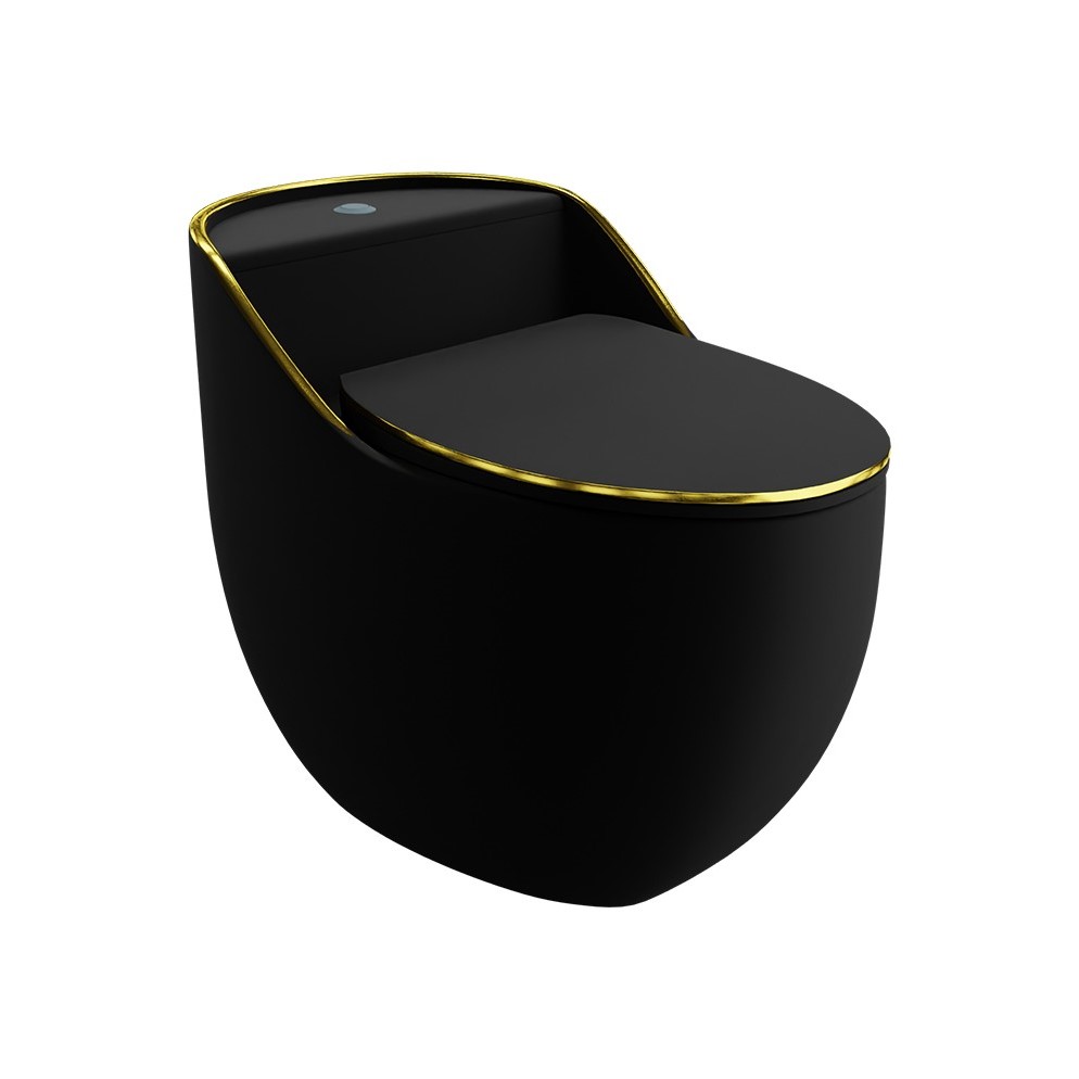 SILIA RIM Black/Gold Line monoblokkos WC