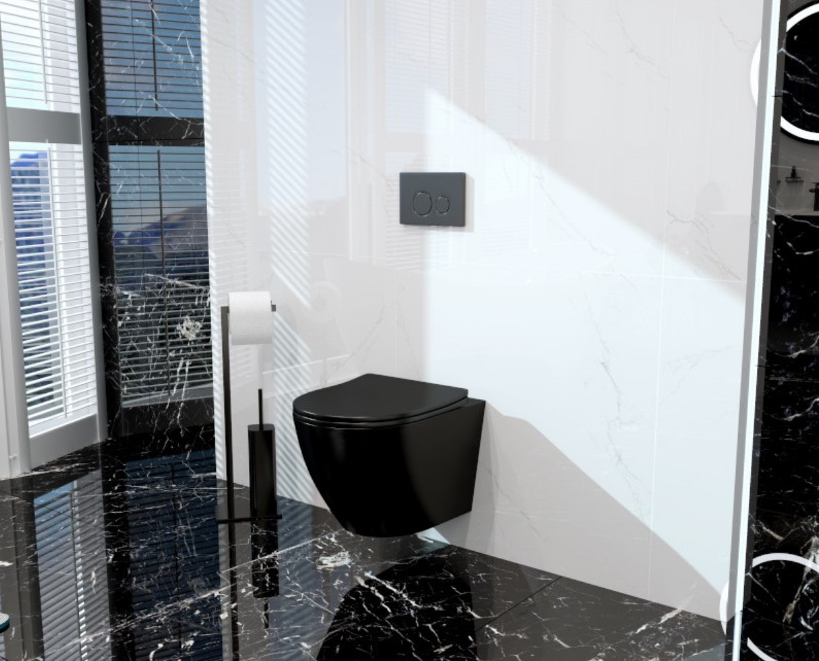 SINTO BLACK Tornado 2.0 fali WC csésze