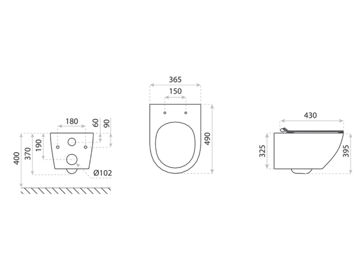 SOFI SLIM STONE 3.0 fali WC csésze