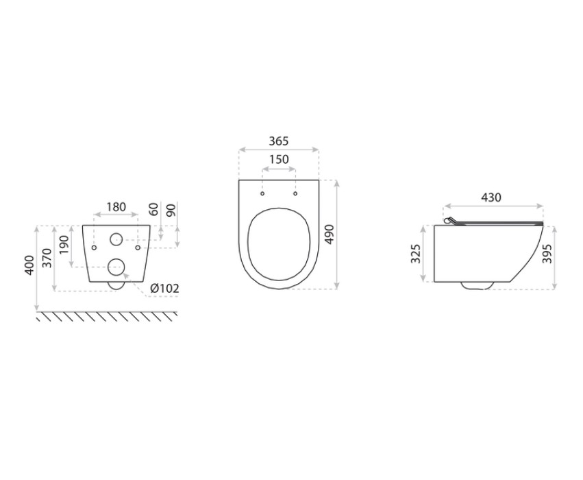 SOFI SLIM WHITE MAT 3.0 WC csésze